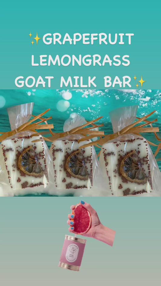 Grapefruit Cranberry Exfoliation Goat Milk BAr